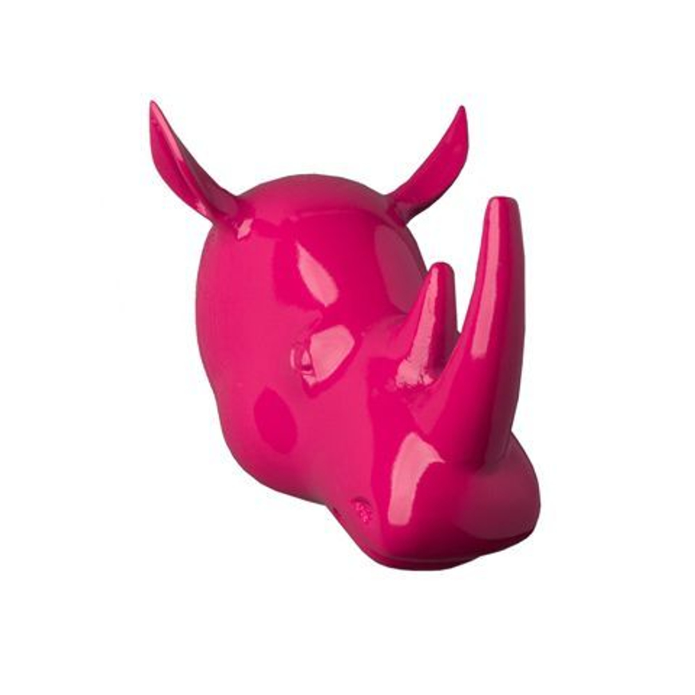 Декор 17х20х20 Roomers Голова носорога розовая Нидерланды