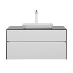 Тумба с раковиной Black&White Universe 100 см U907.1000-1 white matt / lauren gold
