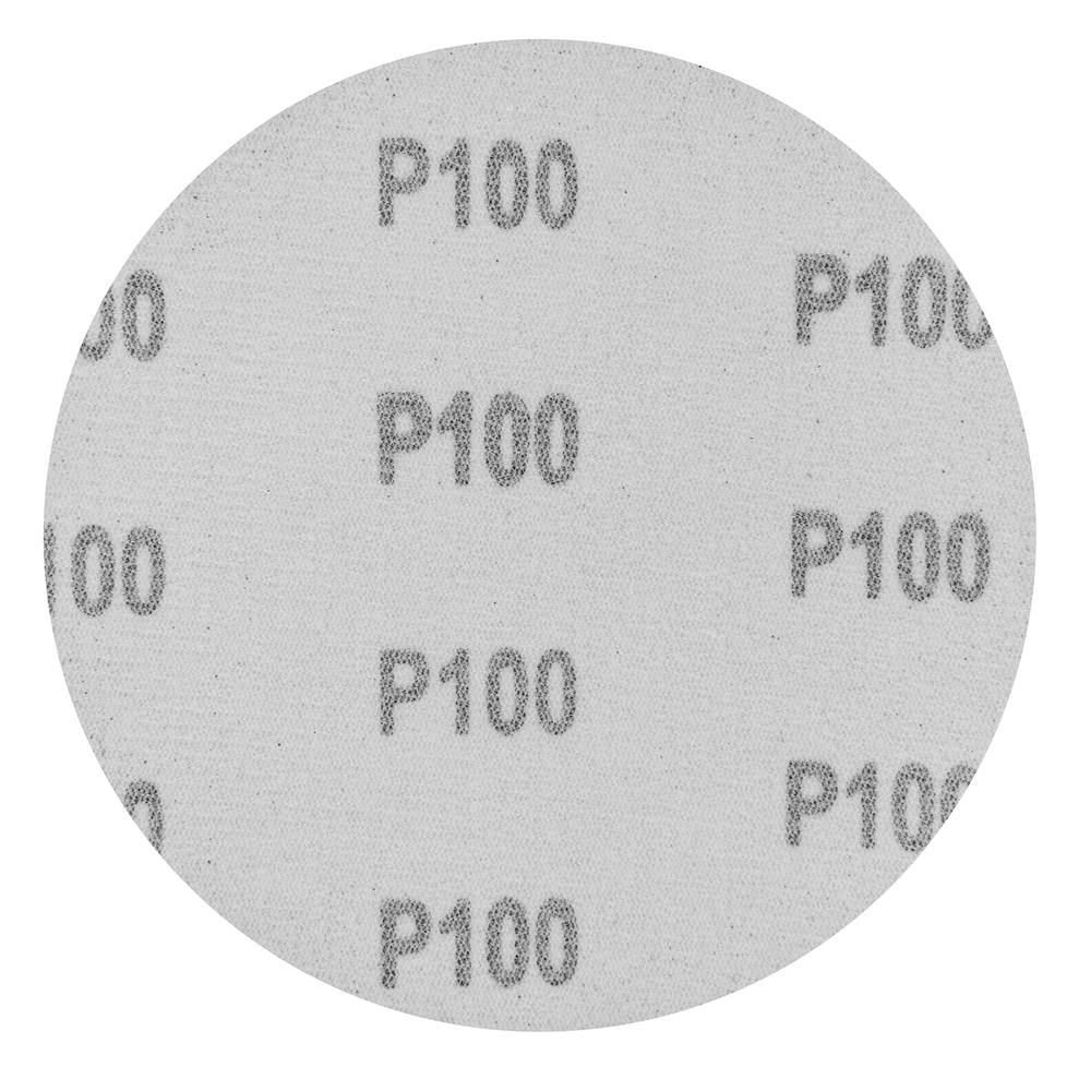 Круг абразивный на ворсовой подложке под "липучку", P 100, 125 мм, 1 шт Сибртех