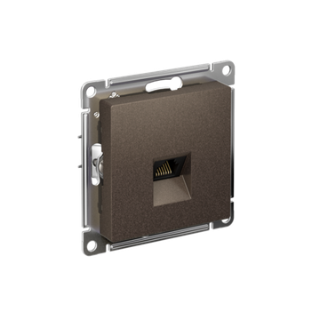 ATLASDESIGN РОЗЕТКА компьютерная RJ45 кат. 6A, механизм, МОККО