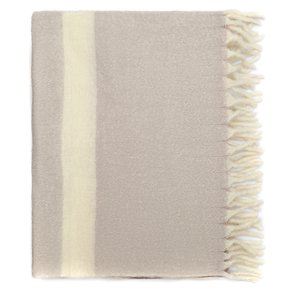 Плед мохеровый over horizon цвета марсала из коллекции trendy ruffles, 130х180 см