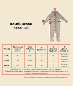 Комплект вязаный Пудра