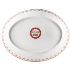 БЛЮДО LEFARD "ТРОЙКА" ОВАЛЬНОЕ 25*19,5*4,5 СМ БЕЛОЕ (КОР=18ШТ.)