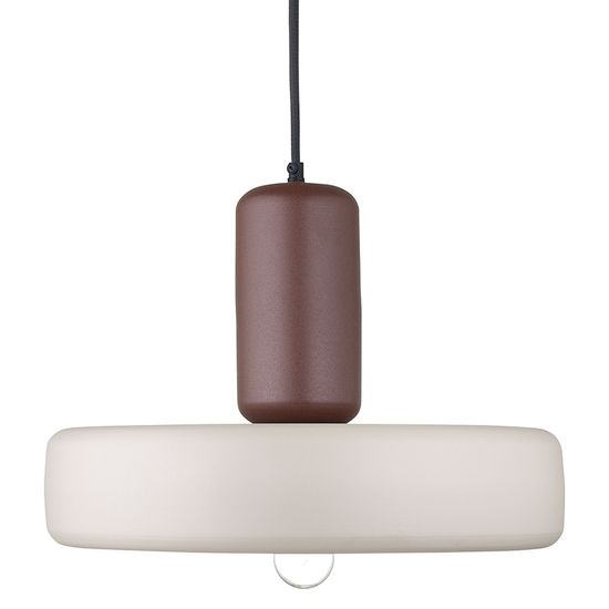 Светильник подвесной juko, D42х31 см, вишневый/бежевый