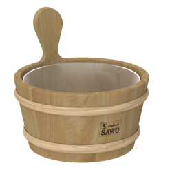 SAWO Кадушка деревянная 4л, с пластиковой вставкой, 340-D