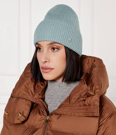 Хлопковая шапка Calvin Klein - мятный(K60K612592)