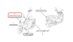 87120-KWN-900ZA. MARK, HONDA (75MM) *TYPE1*