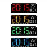 Часы настенные LED MIRROR GH0707 Blue&White