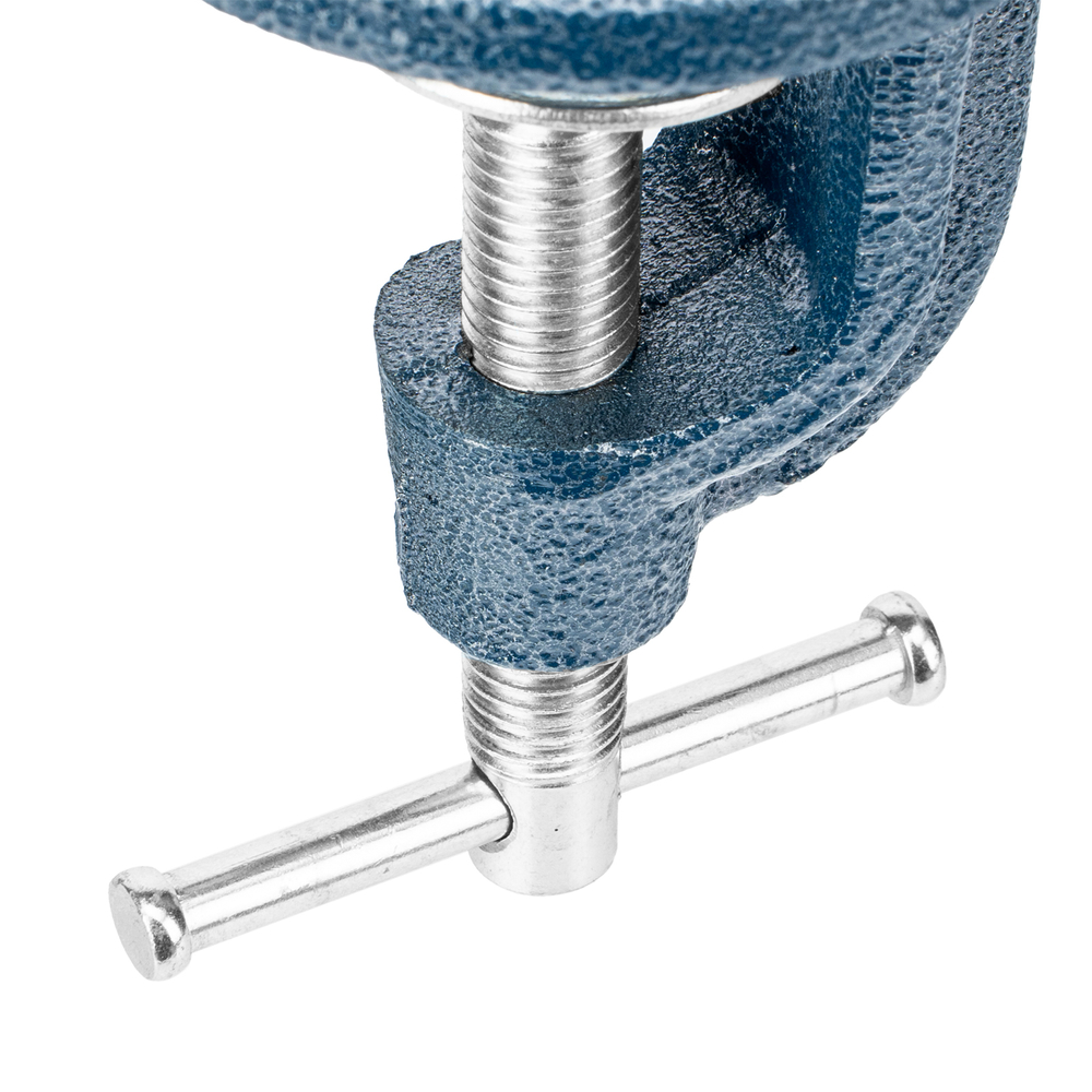 Тиски слесарные, настольные, поворотные, ширина рабочих губок 65 мм, наковальня Сибртех