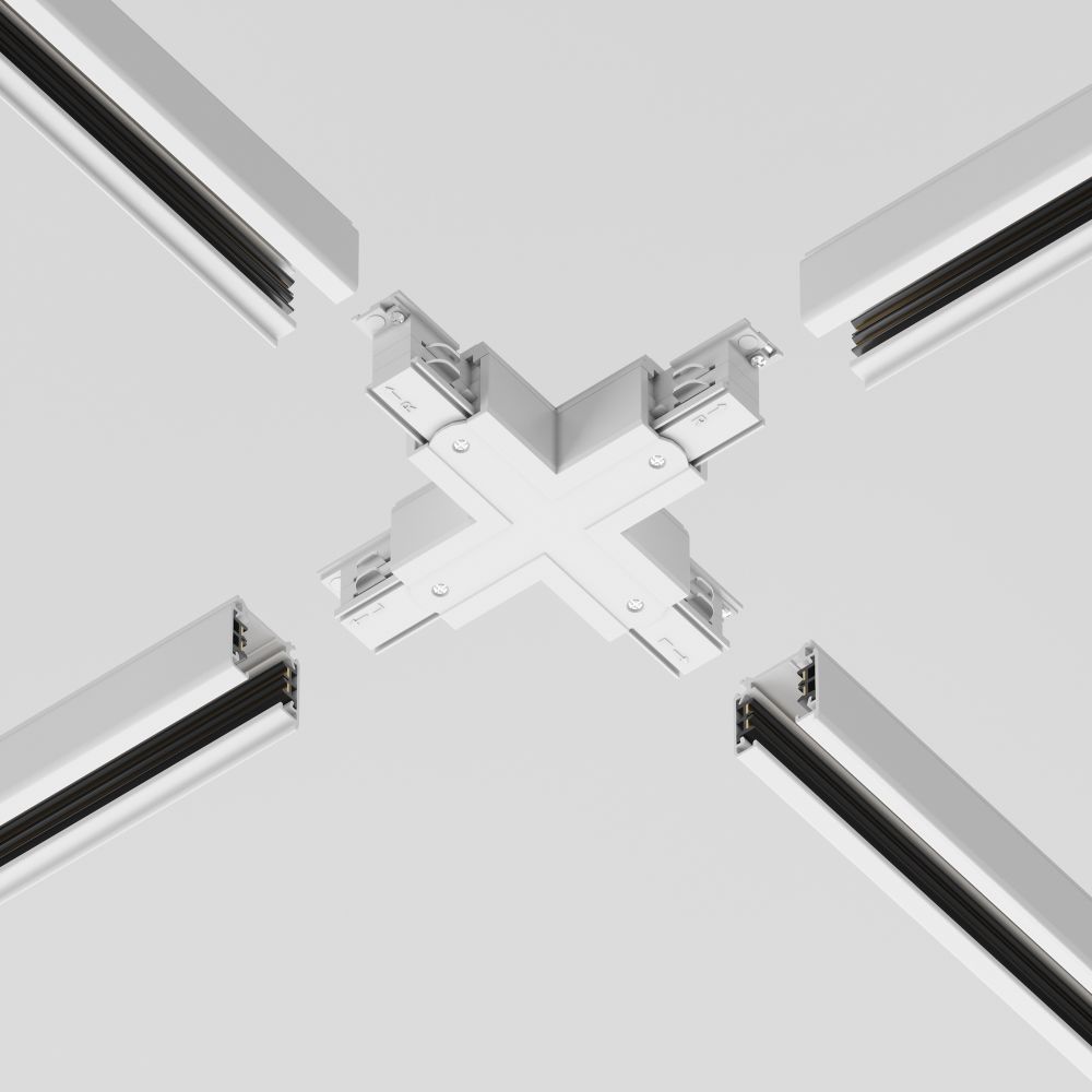 Коннектор Х-образный для трехфазного шинопровода Maytoni Trinity TRA005CX-31W