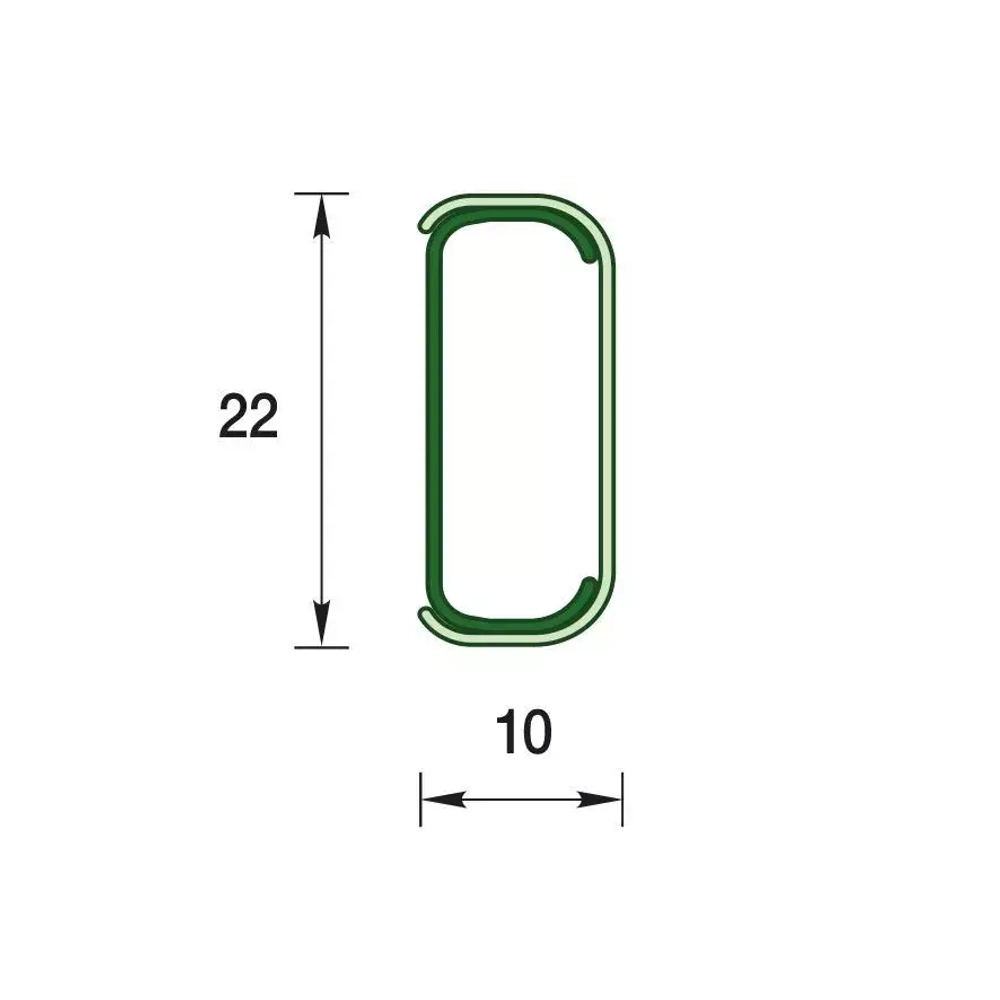Кабель-канал ПВХ Деконика 22х10 с клеевым основанием 2200 мм
