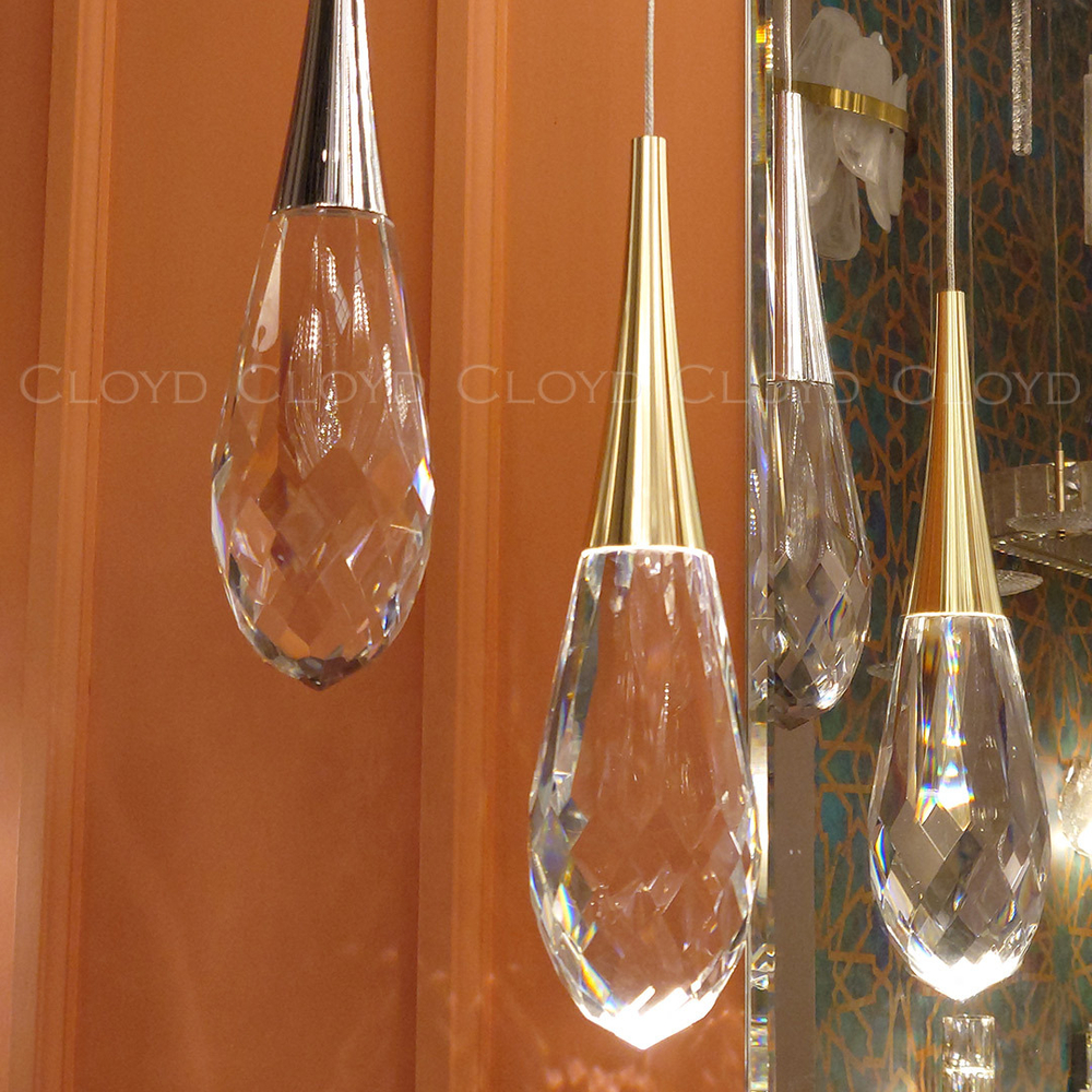 Подвесной светильник Cloyd IONIC P1 / выс. 32 см - золото (арт.11564)