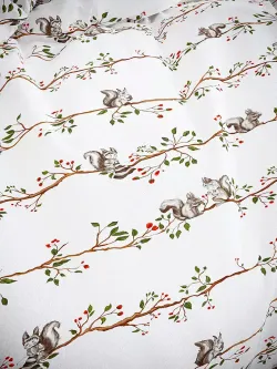 Наволочка комплект 2шт перкаль Сказка "Белки" 70x70 см на молнии