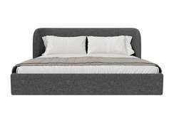 Кровать двуспальная Classic 200 см (серый, букле)
