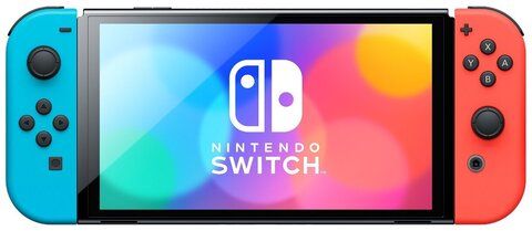 Игровая приставка Nintendo Switch OLED 64 ГБ, неоновый синий/неоновый красный