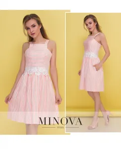 Платье 1091-розовый Minova
