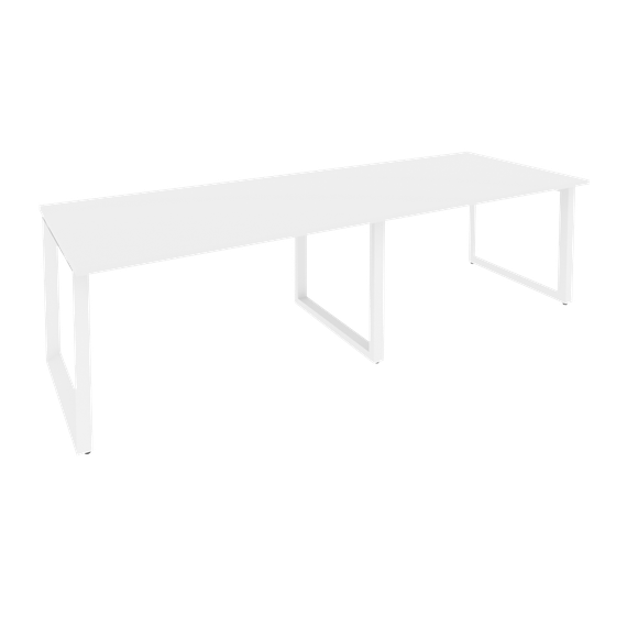 Onix Стол переговорный O.MO-PRG-2.3 Белый Бриллиант/Металл Белый 2760*980*750