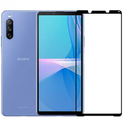 Закаленное стекло 3D для смартфона Sony Xperia 5 III, 5-3 (Mark 3) с 2021 года с тонкой черной рамкой