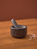 Ступка marm, 12,7х7,6 см, черный мрамор