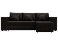 Диван угловой Лига-076 угол универсальный ЭКОКОЖА GRIFON 12 коричневый