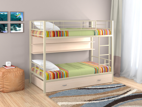 Кровать Севилья 2 бежевая