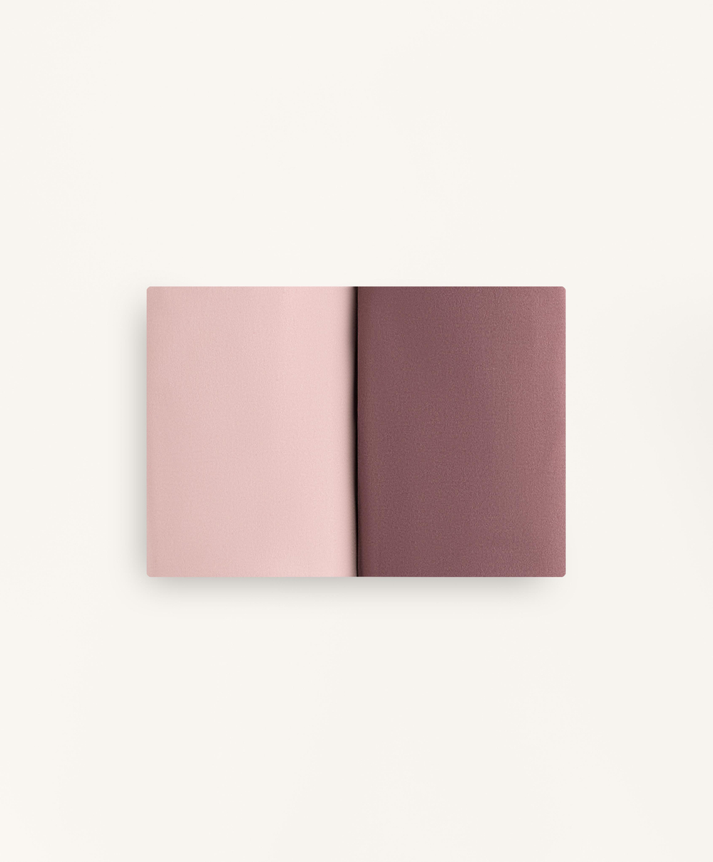 OYSHO Набор из двух пар классических трусиков с высокой посадкой, темный баклажан