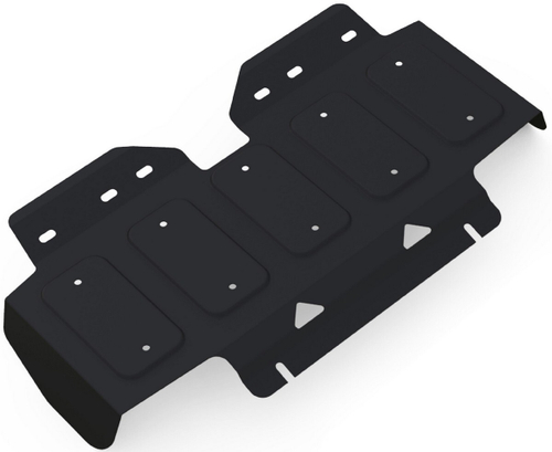 Защита радиатора АвтоБроня для Nissan Patrol Y62 (V - 5.6) 2010-2019, штампованная, сталь 1.8 мм, без крепежа, 1.04121.1