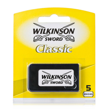 Лезвия Wilkinson Sword Classic 5 двусторонних лезвий (желтый блистер)