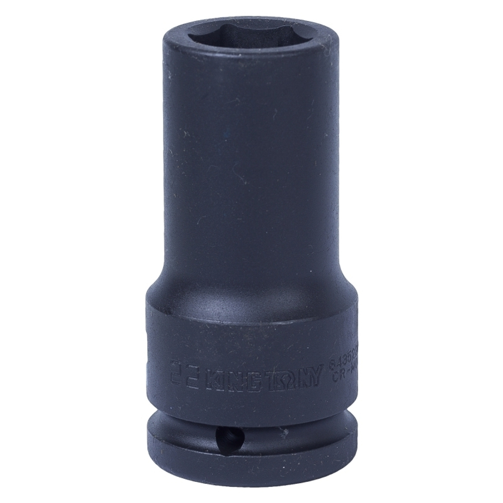 Головка торцевая ударная глубокая шестигранная 3/4&quot;, 22 мм KING TONY 643522M