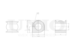 Втулка переднего стабилизатора UNIO RMP-10244