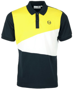 Мужское поло теннисное Sergio Tacchini Equilatero PL Polo - navy/yellow