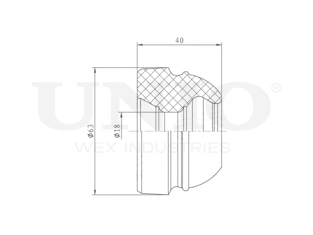 Отбойник переднего амортизатора UNIO DUC-40035