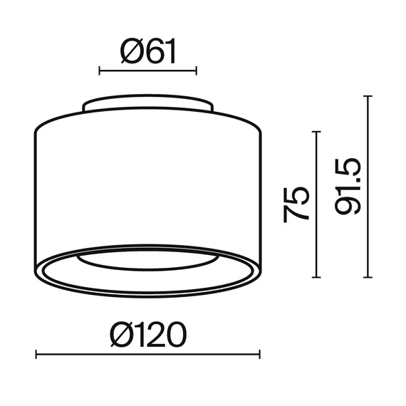 Потолочный светильник Планета / Planet 16 Вт 3000 К 90° Technical c009cw-l16w