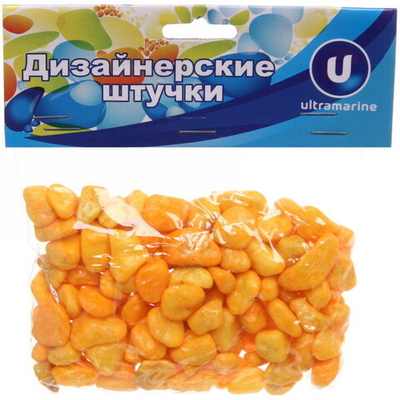 Камни декоративные «Радуга» 300гр оранжевые