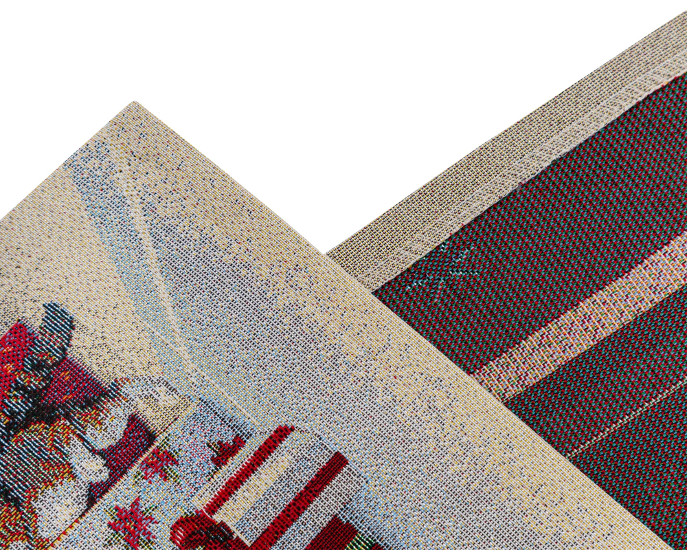 Дорожка для стола 40х100см Mix&Match Home Котята у камина бежевая