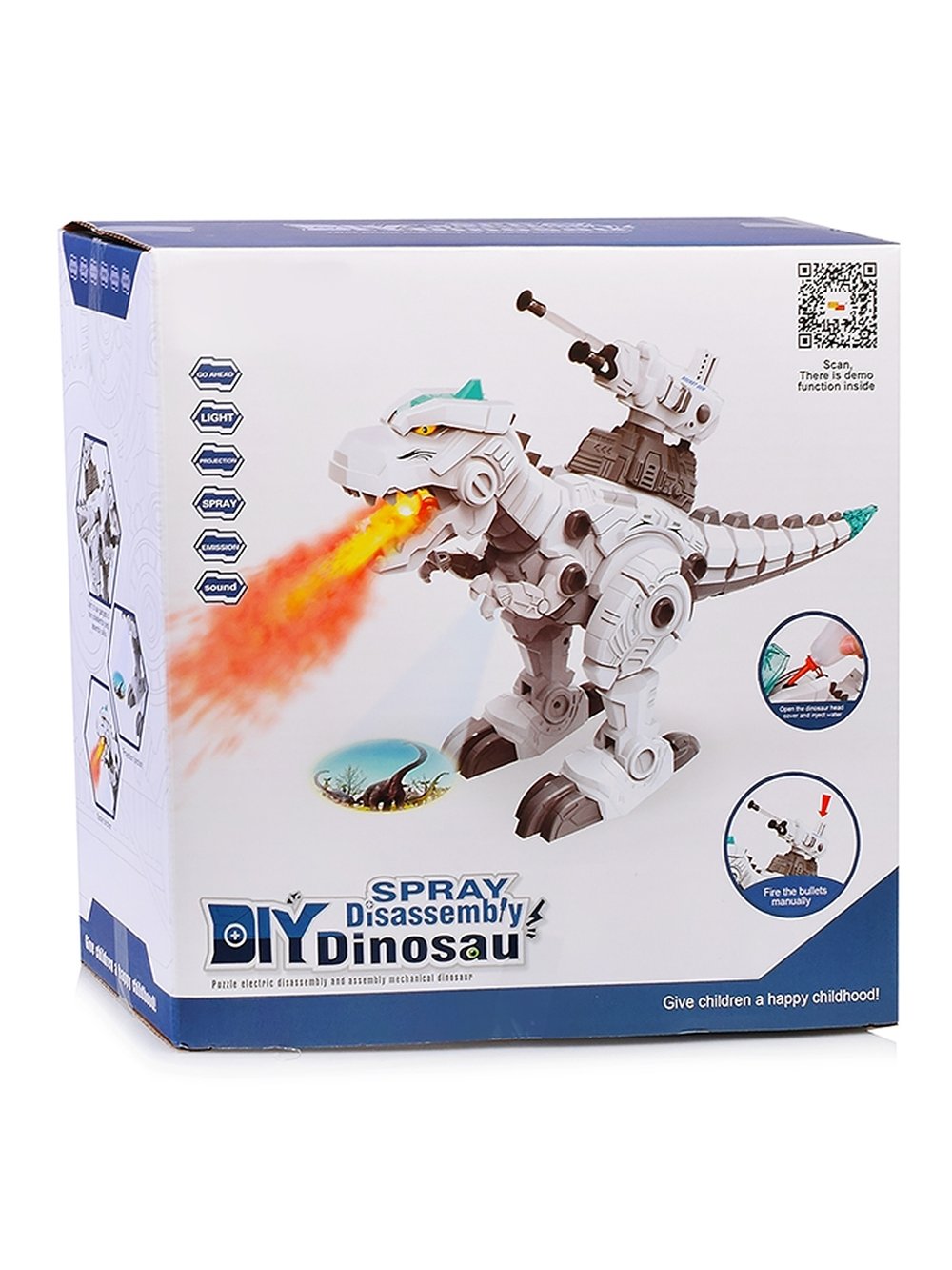 Игрушка Динозавр на батарйках, (6802)