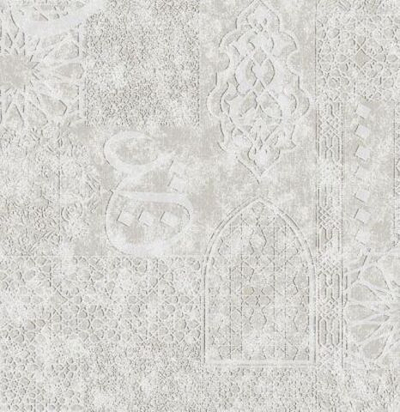 Крупнораппртный дизайн с объемным орнаментом.