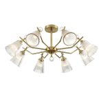 8046/8C CLASSI LN26 107 латунь/прозрачное стекло Люстра потолочная Е14 8*40W 220V AURICA