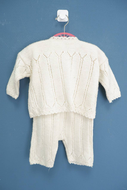 Костюм 2йка вязаный на 0-3 месяца