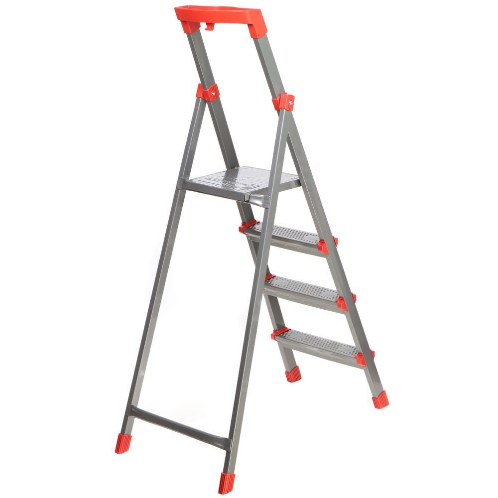 Стремянка 4 ступ, 150 кг, с широк ступ, 0.84 м до платформы, Nika, ННСУ4