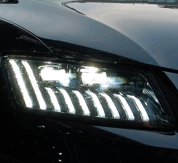 Передние фары Ауди Q5 2009-2018 V3 type [Комплект Л+П; FULL LED; электрокорректор; яркие ходовые огни; динамичный поворотник]