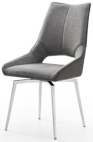 Стул DC1239 серый/ноги сталь