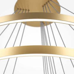 Люстра подвесная светодиодная диммируемая Maytoni Rim MOD058PL-L200BSK