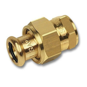 Пресс сгон плоское уплотнение внутренняя резьба для медных труб SANHA 35 х 1 1/4* (ВПр - ВР)