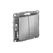 Выключатель 2-кл. СП AtlasDesign 10А IP20 (сх. 5а) 10AX с подсветкой механизм сталь SE ATN000953