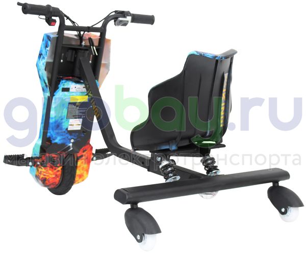 Электро Дрифт-карт IKINGI Drift Cart P2 250W (36V/4.4Ah) - Огонь и Лёд фото №3