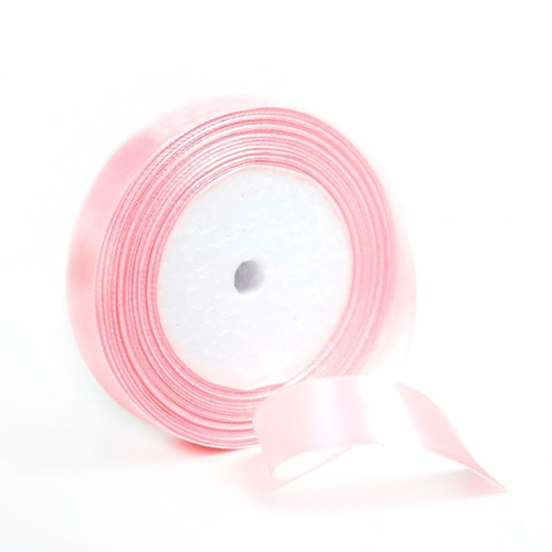 Лента атлас нежно-розовый 2 см ДБ