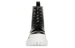 Balenciaga Strike Lace Up Boot Black White