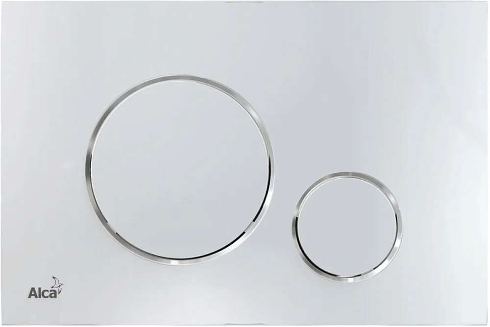 Инсталляция Alcadrain AM101/1120-4:1 RU для унитаза с клавишей смыва M671 хром глянец (AM101/1120-4:1 RU M671-0001)