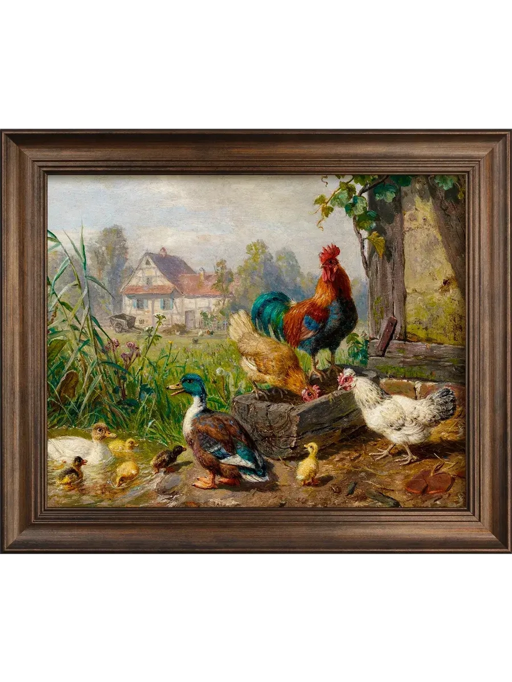 Картина интерьерная на холсте в раме 29*35 см